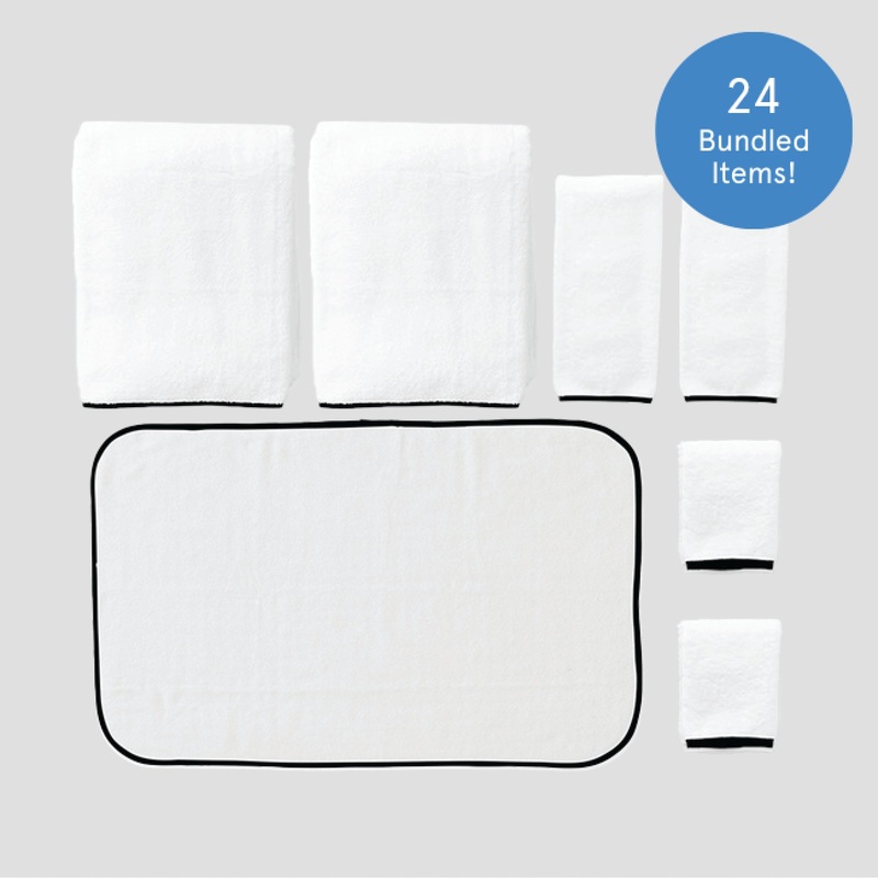 Bath Sheet Linen Closet Bundle (24 pieces) S97428319