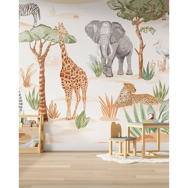 Wild Animals Wall Mural