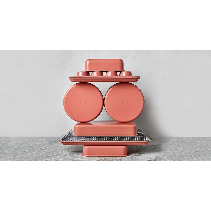 11 Piece Bakeware Set, Non-Stick & Non-Toxic Ceramic-Coating Baking Dishes S97418950