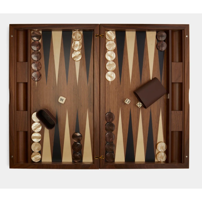 Walnut Backgammon Set S97418057
