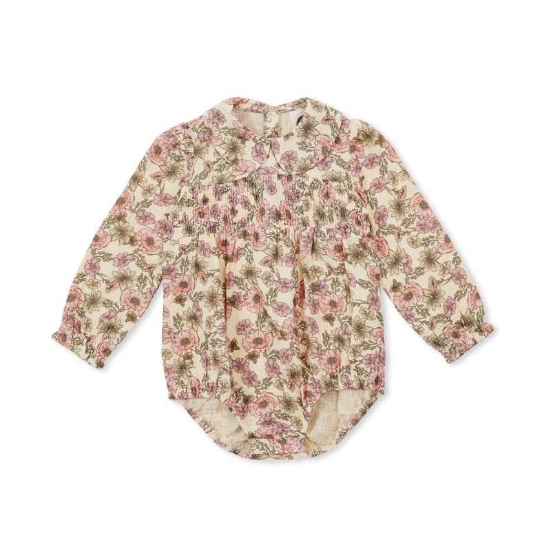 Buttercup Baby Collared Romper