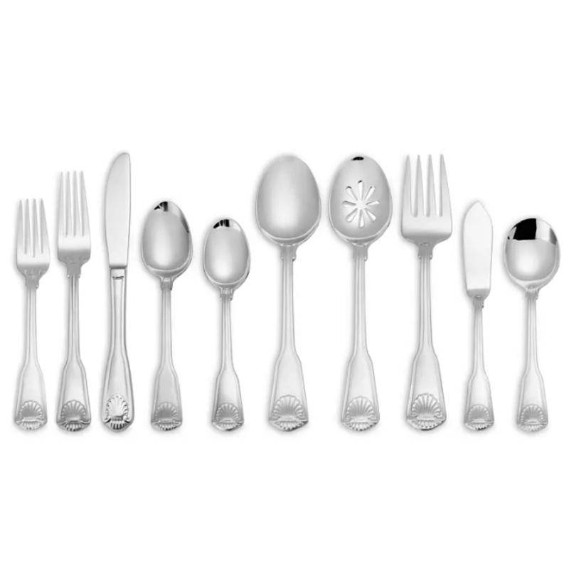 Towle London Shell 45 Piece Flatware Set