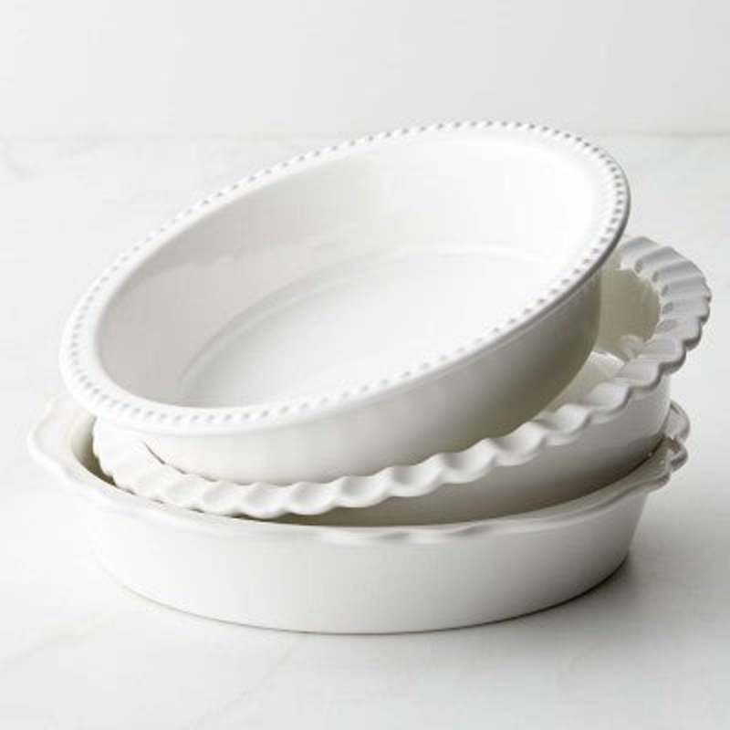 Williams Sonoma Stoneware Pie Dish, Set of 3 S97461726