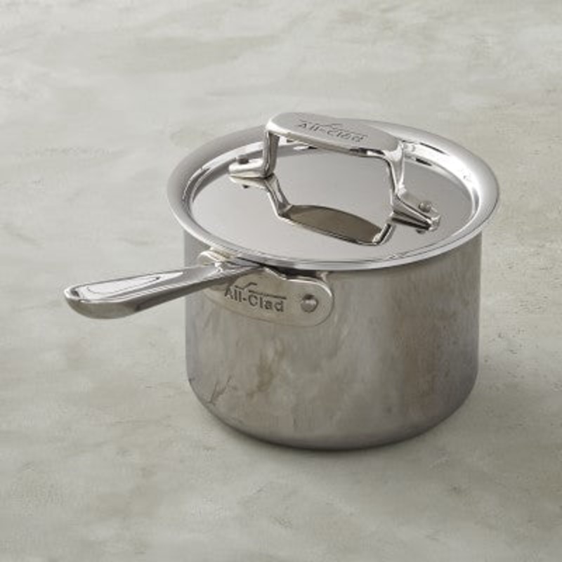 All-Clad d5 Stainless-Steel Saucepan-3 Qt.
