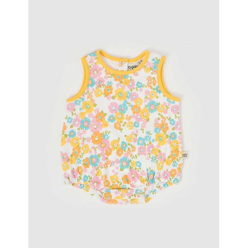 FLOWER CHILD BUBBLE ROMPER