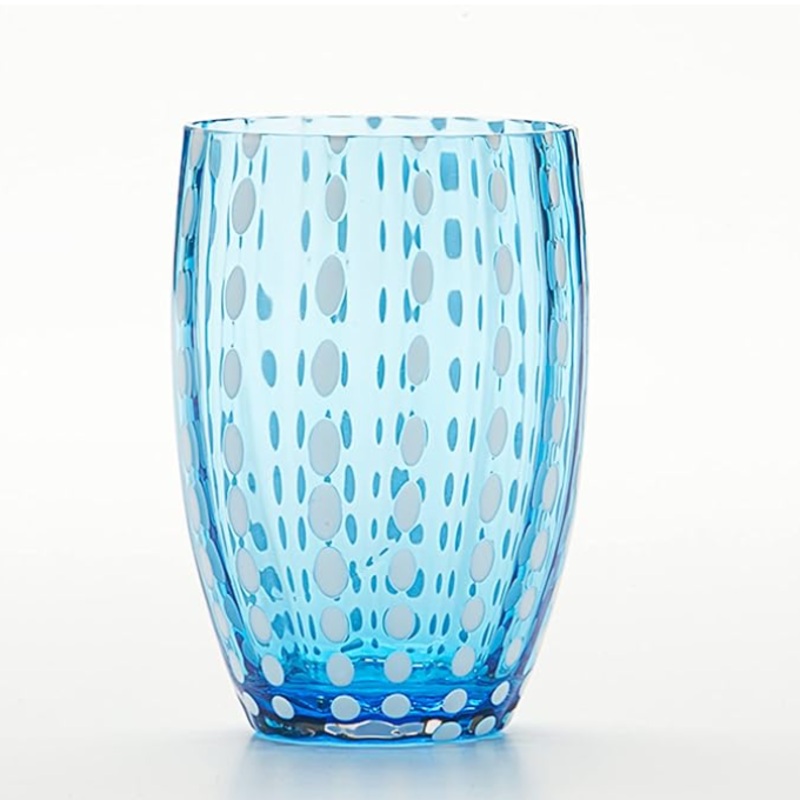 Zafferano Perle Tumbler Aquamarine (Set of 2)