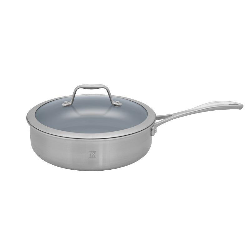 Zwilling JA Henckels Spirit Ceramic Nonstick 3 Quart Saute Pan with Lid