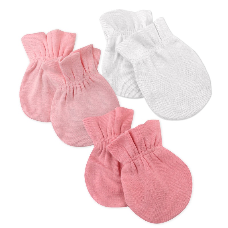 3-Pack Organic Cotton Mitts, Natural Ombre S97472867