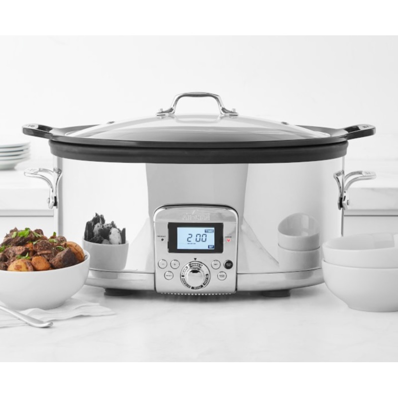 All-Clad Gourmet Plus Slow Cooker, 7-Qt. with All-In One Browning S97474154