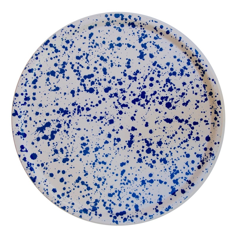 Tray, Large Round, Splatter (Cobalt) S97463634
