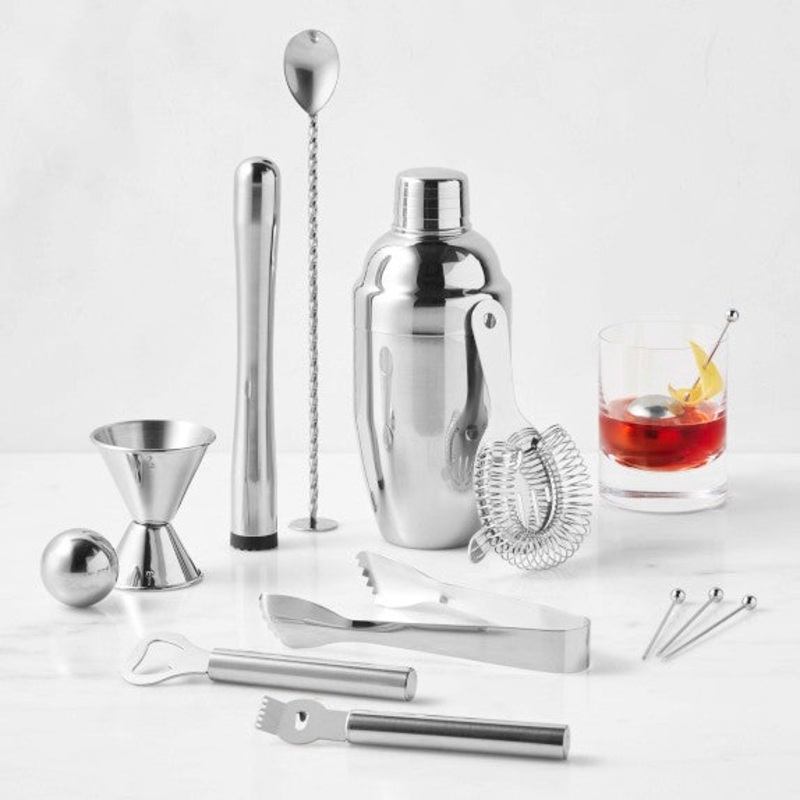 Williams Sonoma Deluxe Boxed Bar Tool and Shaker S97471047
