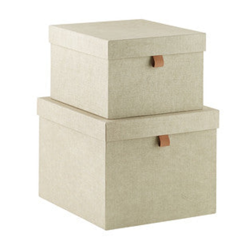 Bigso Linen Marten Storage Boxes (Large) S97463175