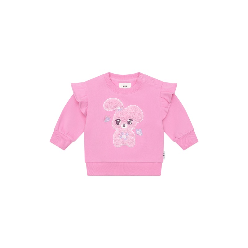 BUNNY GEM FRILL SWEATSHIRT
