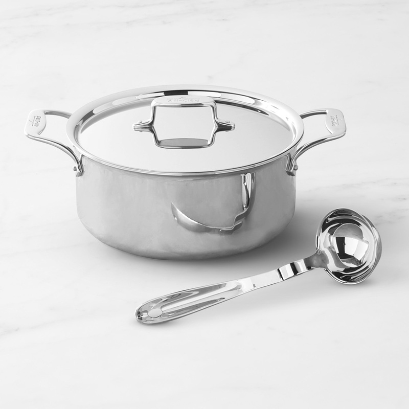 All-Clad d5 Stainless-Steel Ultimate Soup Pot with Ladle S97420065