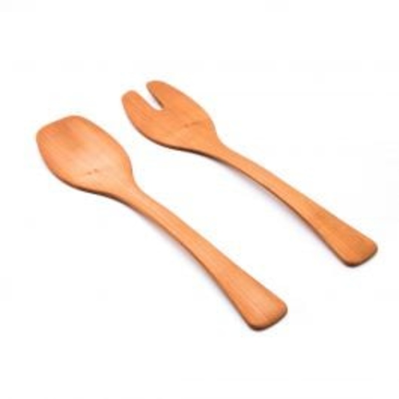 Andrew Pearce Wood Salad Servers, 15  Cherry S97465003