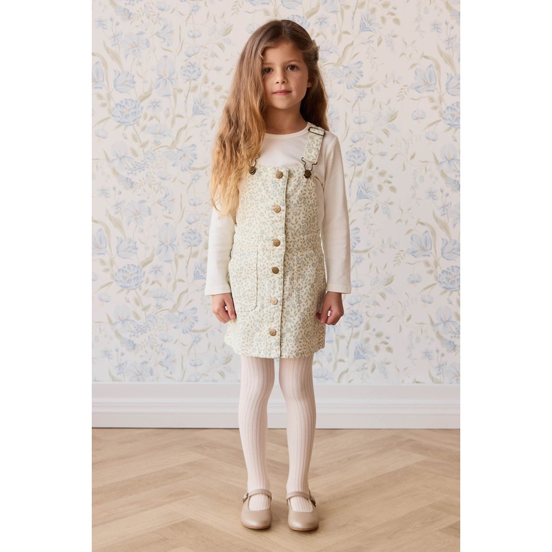 Vintage Overall Dress – Elodie Whisper White