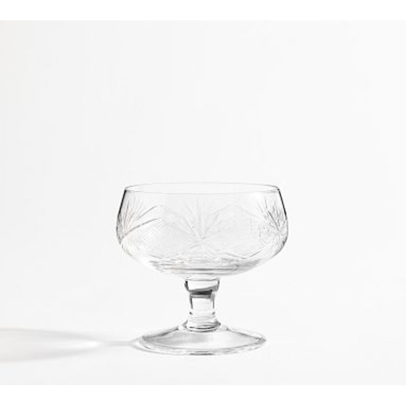 Antique Cut Glass Ice Cream Bowls – Set of 2