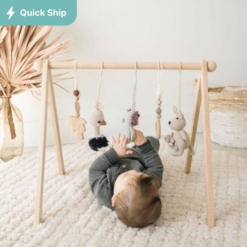 Baby Gym with Crochet Toys