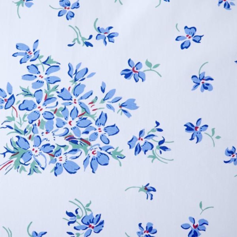 Violettes Blue Bed Linens Queen Sham