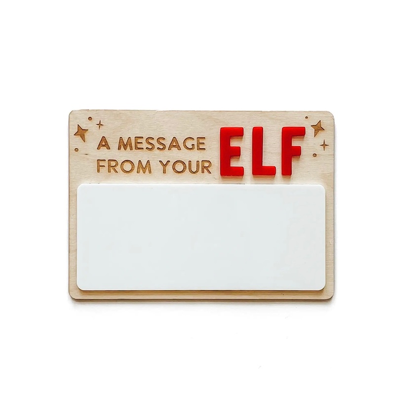 A Message from Your Elf Sign