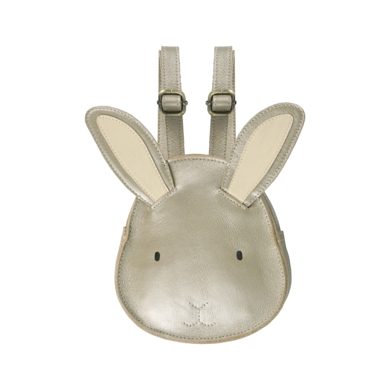 Buna Exclusive Backpack | Bunny | Champagne Metallic Leather