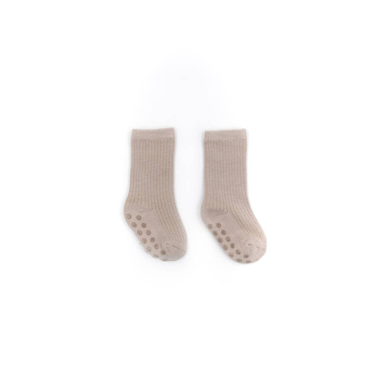 Bamboo Anti-Slip Sock – Sand 09