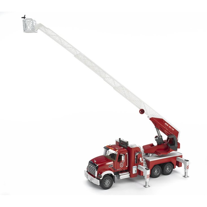 Bruder 02821 MACK Granite Fire engine with slewing ladder and water pump