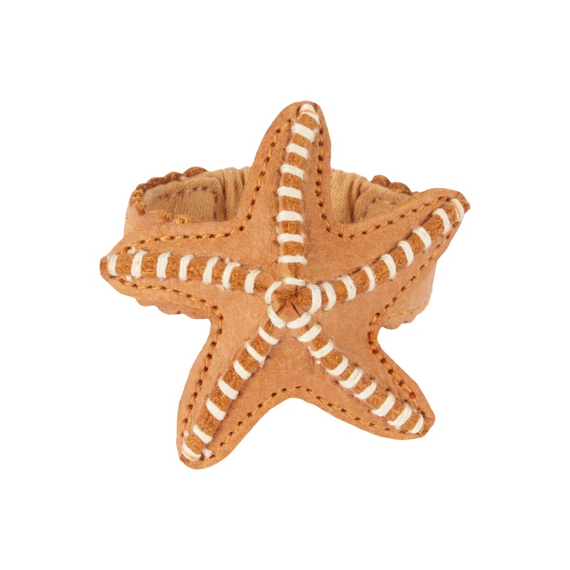 Zaza Bracelet | Starfish | Toast Grain Leather