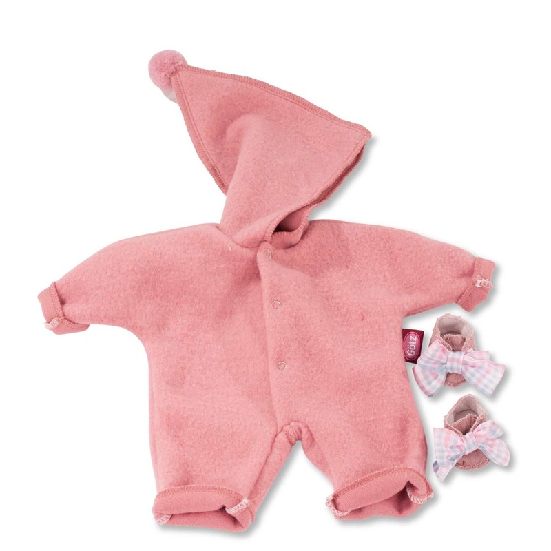 Babyanzug Zipfelmtze Rosa 30-33 cm