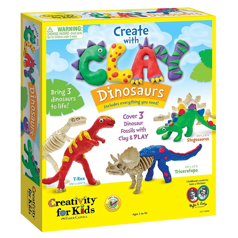 Creativity for Kids 6174 Create with Clay Dinosaurs