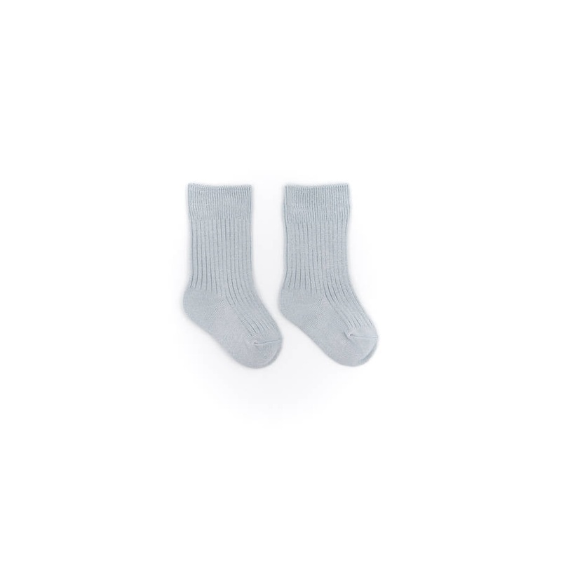 Bamboo Ribbed Socks – Light Blue 03