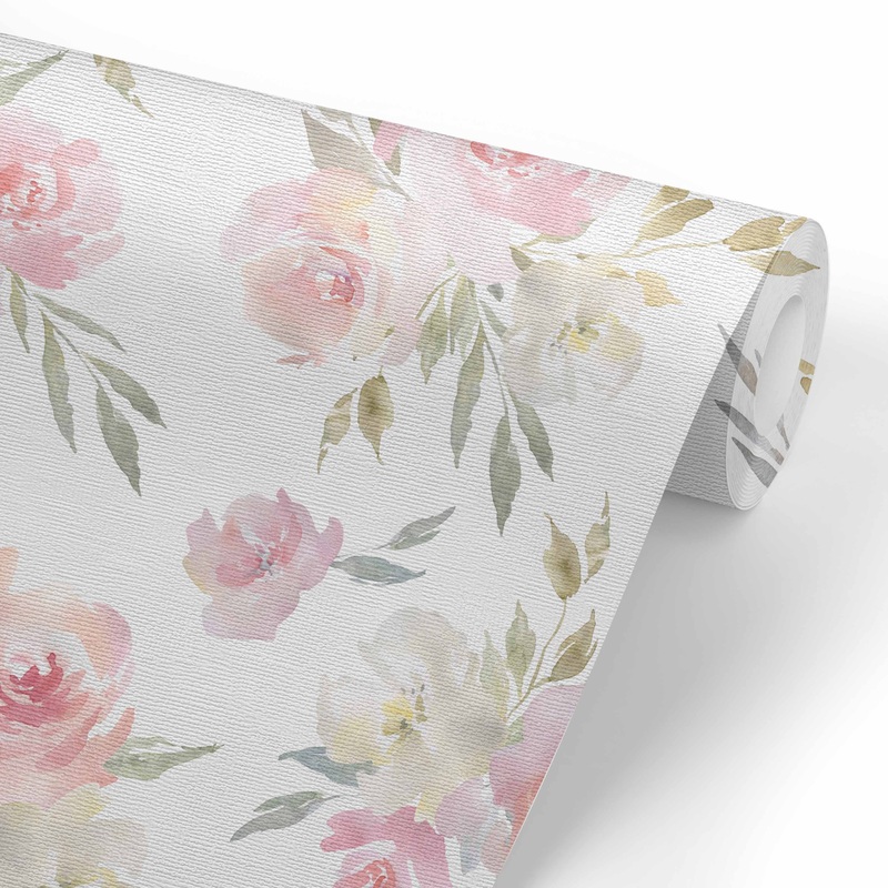 Delaney’s Dusty Floral Removable Wallpaper