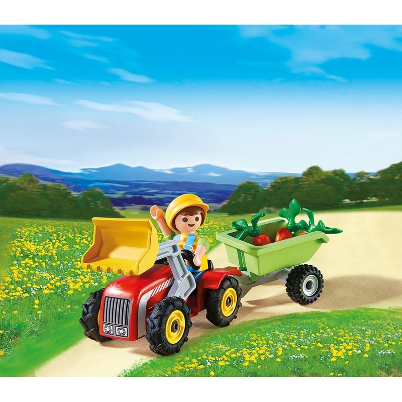 PLAYMOBIL 4943 Boy with Children’s Tractor Egg Playset