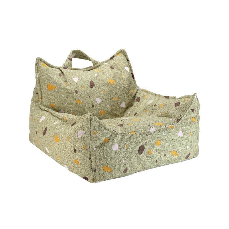 Beanbag Chair/ Terrazzo Moss