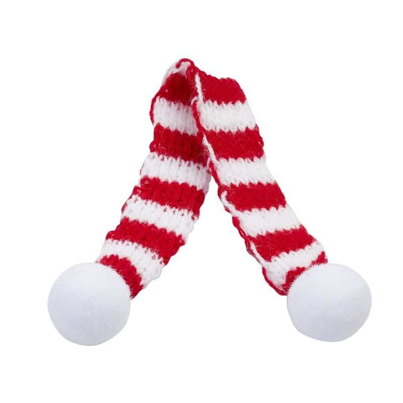 Wichtel Schal, rot-wei