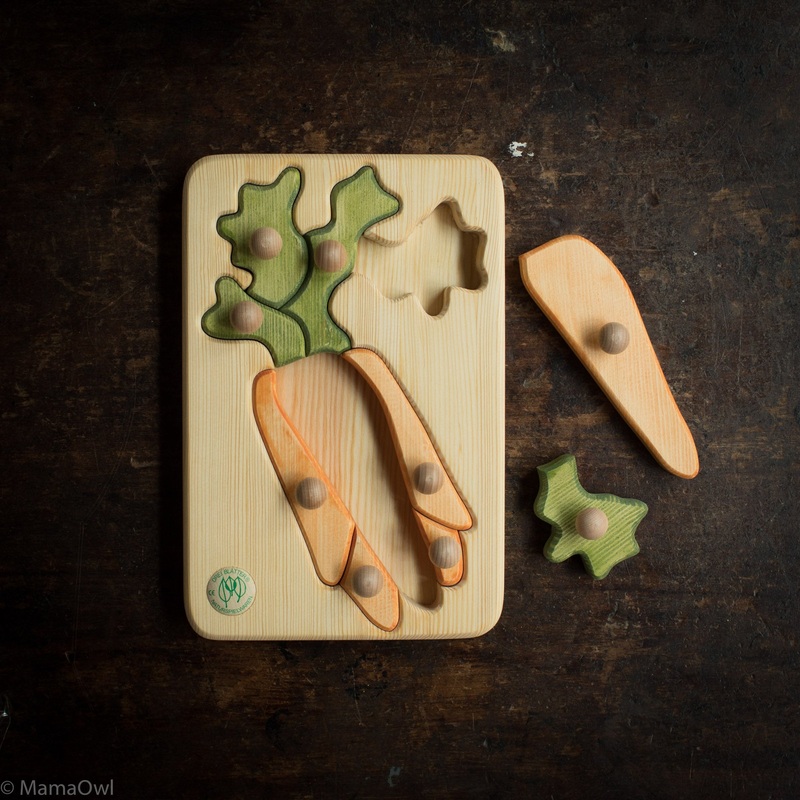 Wooden Puzzle – Carrot