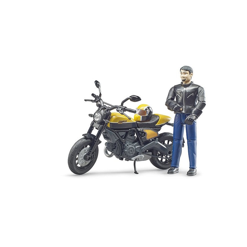 Bruder 63053 bWorld Scrambler Ducati Full Throttle with Driver