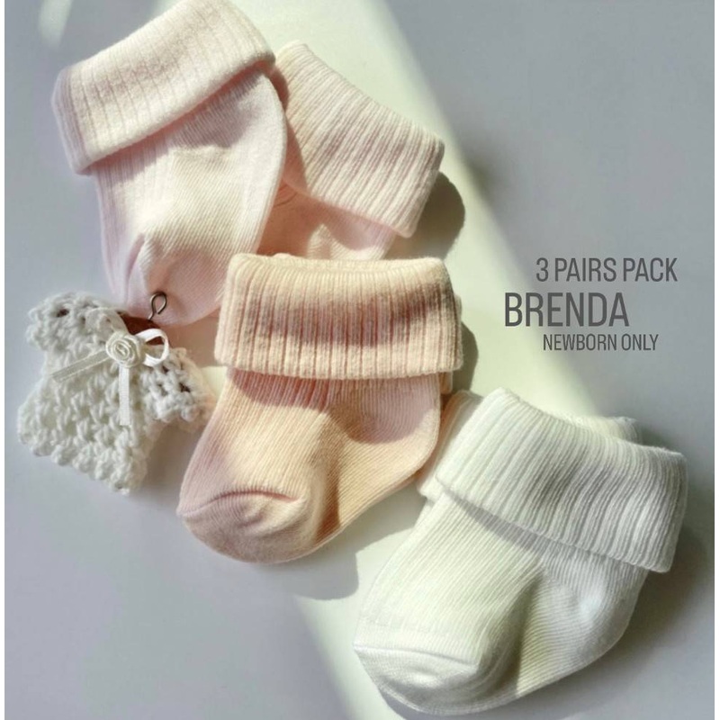 Baby Socks Pack of 3 –  Brenda , size: NB !