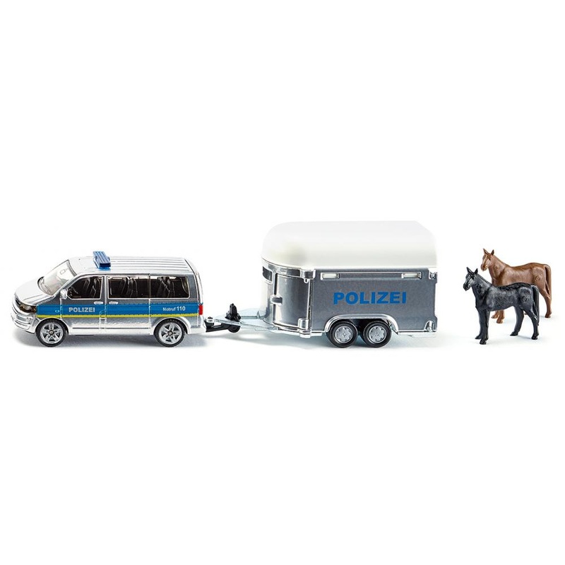SIKU 2310 Police Car with Horsebox 1:55