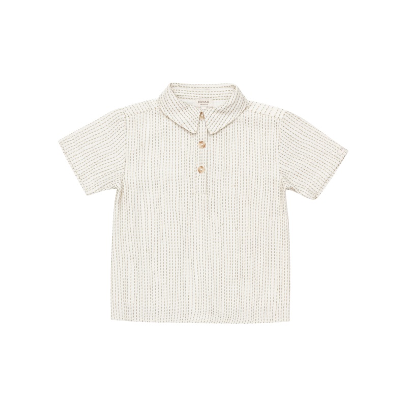 Ifo Shirt | Warm White – Thyme Striped