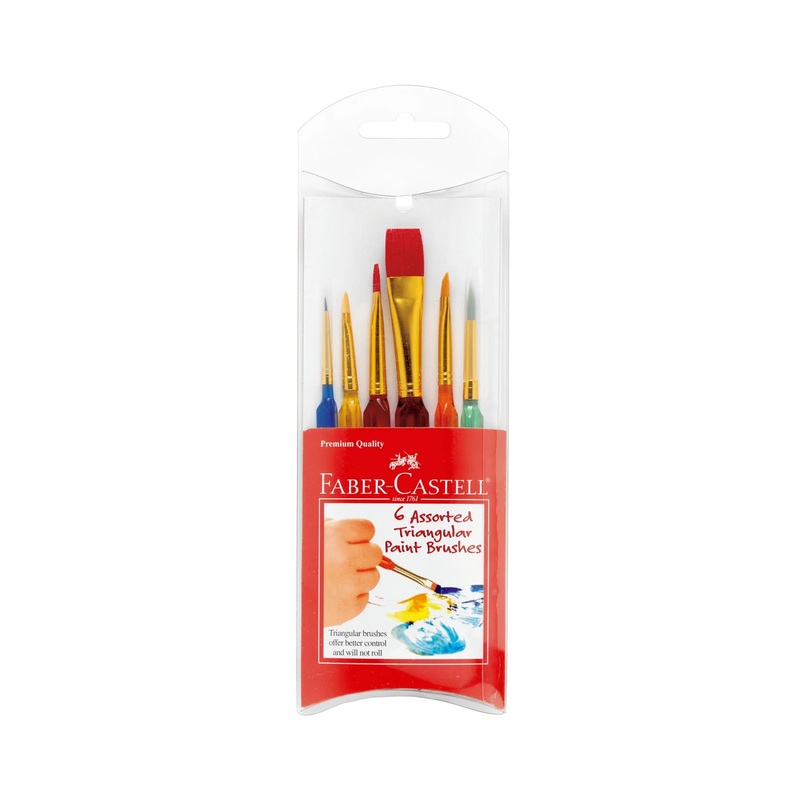 Creativity for Kids 14532 – 6 ct Triangular Paintbrushes