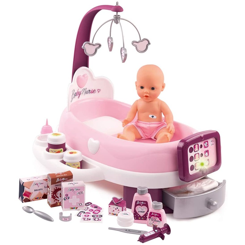 Smoby Baby Nurse Electronic Nursery Pink