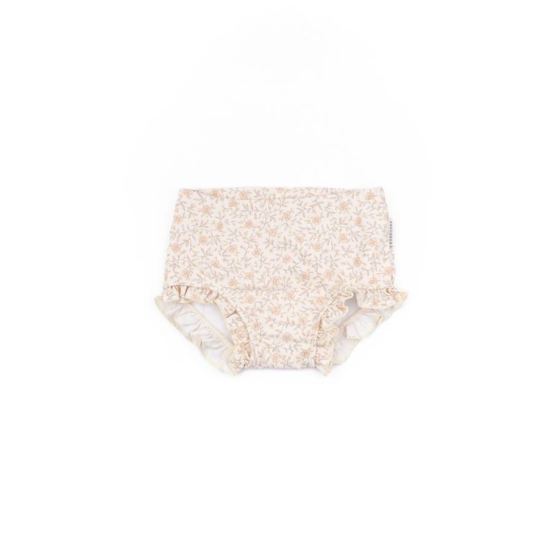 UV50+ water resistant diaper costume – Baby girl – FLOWER CREAM 244