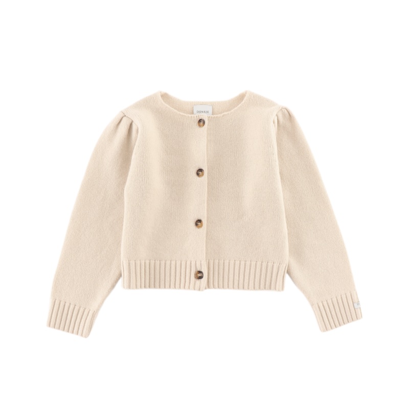 Amynda Merino Wool Cardigan | Soft Sand