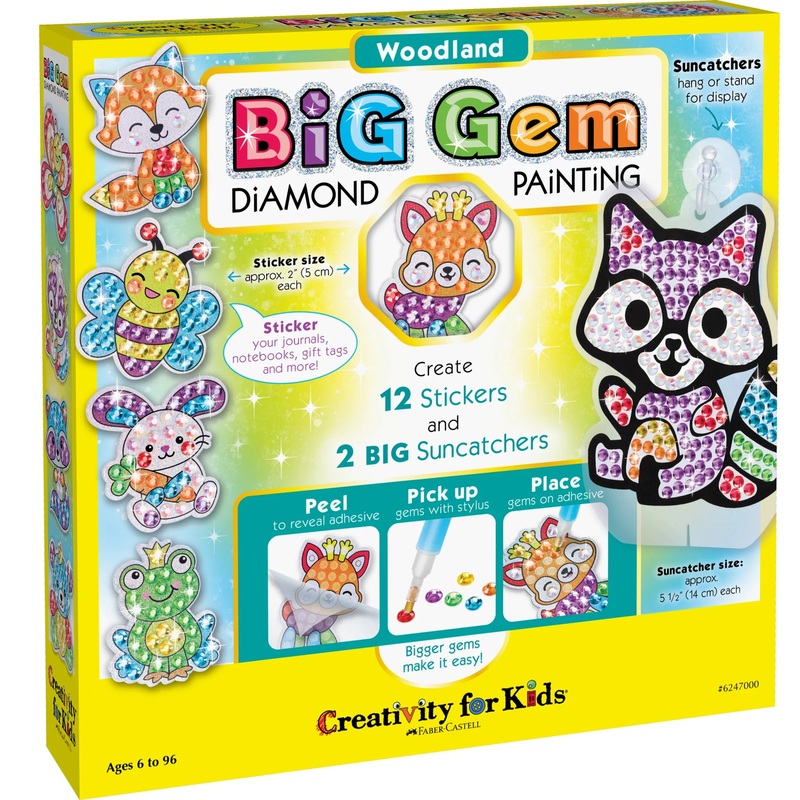 Creativity for Kids CK6247 Big Gem Diamond Painting Woodland