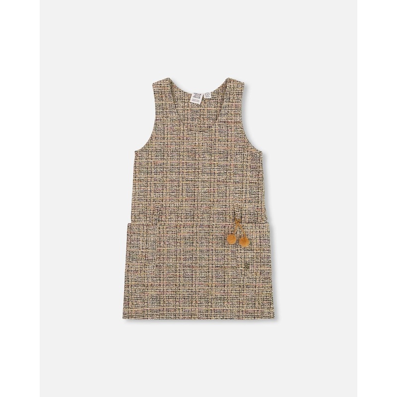 Tweed Jumper Beige And Black