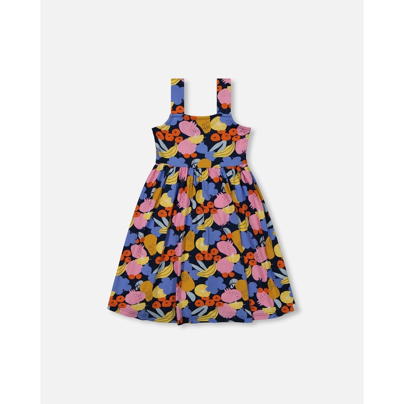 Printed Sleeveless Dress Multicolored