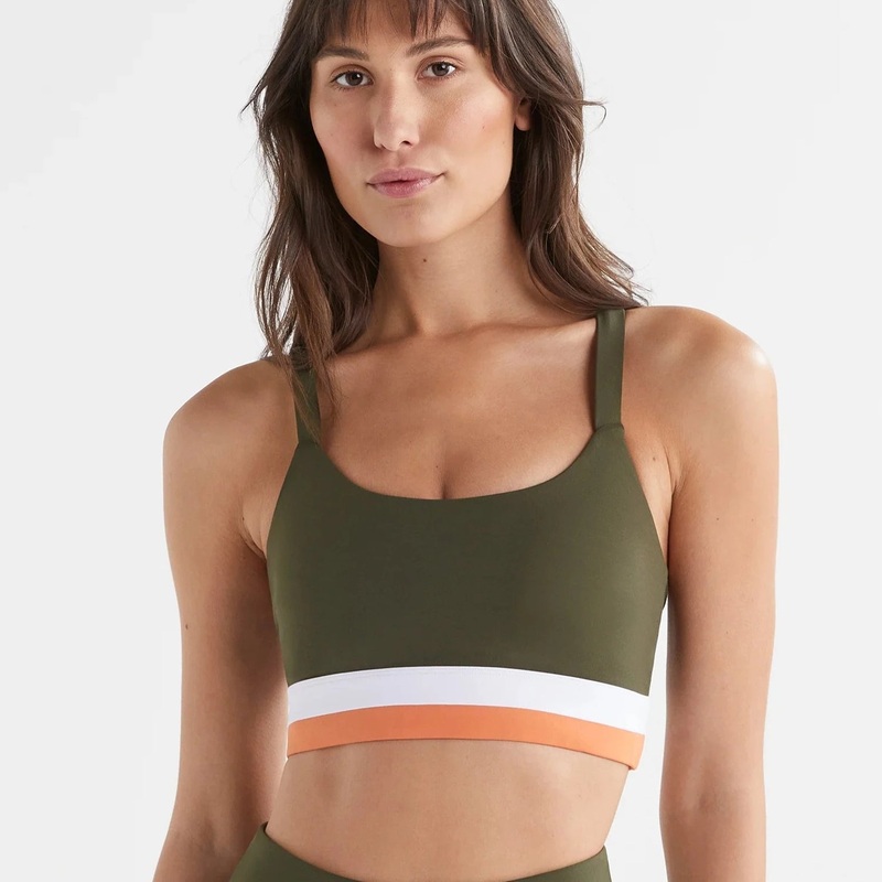Strike-Back Sports Bra – Olive Green XS