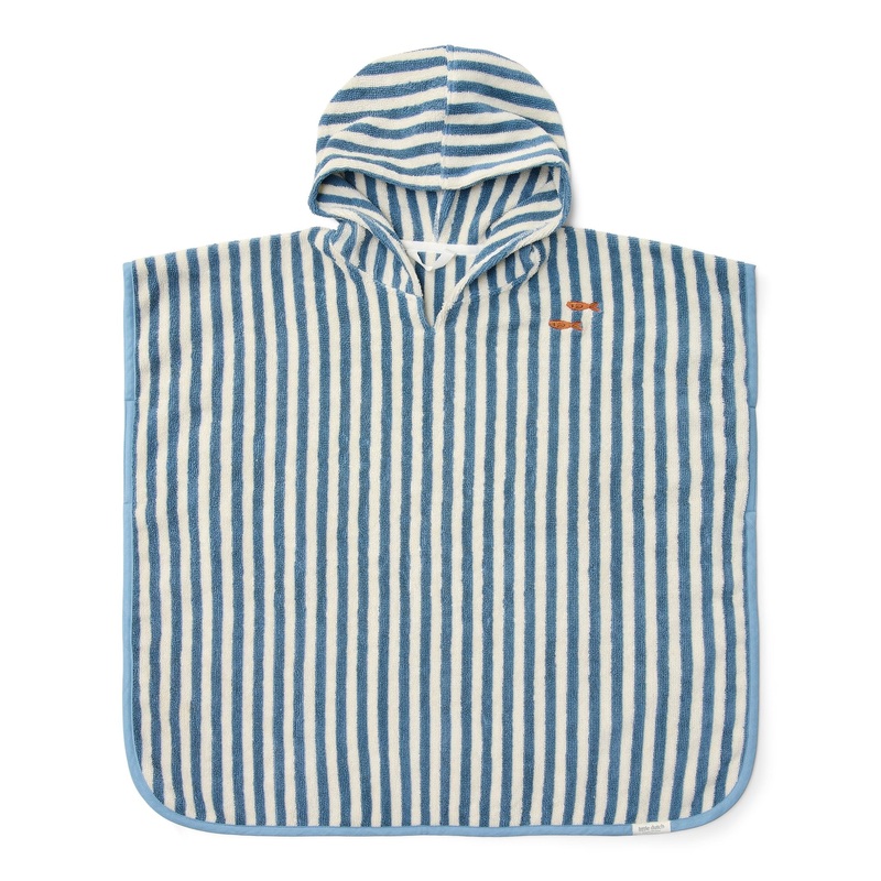 Beach Poncho – Sea Life Ocean Blue