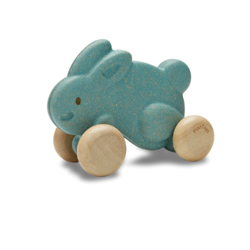 Pull-along Bunny – Blue